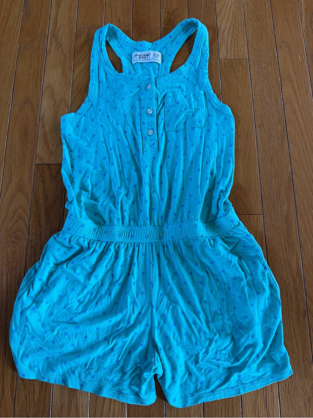 Abercrombie Kids Sleeveless Dot Romper Racerback Size 9/10